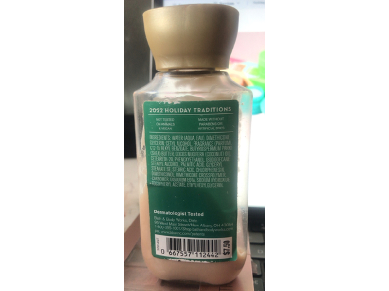 Bath & Body Works Daily Nourishing Body Lotion, Vanilla Bean Noel, 3 fl oz/88 mL