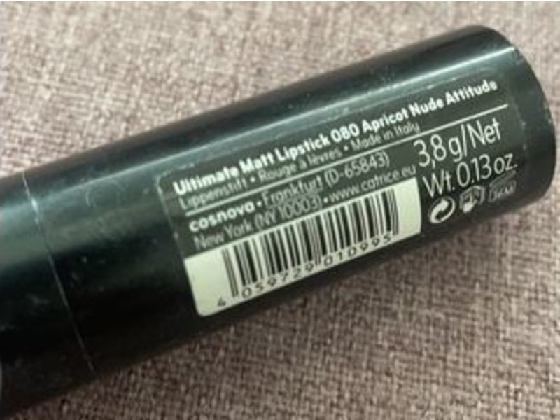 Catrice Ultimate Matt Lipstick, 080 Apricot Nude Attitude, 0.13 oz/3.8 g