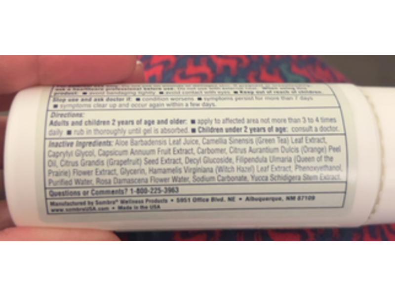 Sombra Warm Pain Relief Roll-On, 3 oz/85.05 g