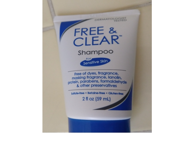 Free & Clear Shampoo For Sensitive Skin, 2 fl oz/59 mL