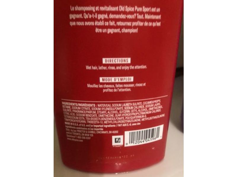Old Spice 2 in 1 Shampoo & Conditioner, Pure Sport, 21.9 fl oz/650 mL