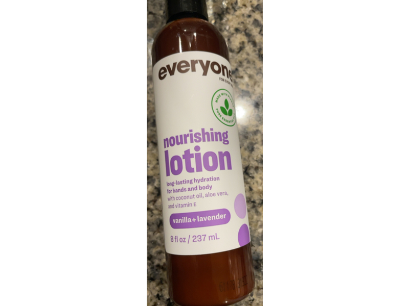 Everyone Nourishing Vanilla & Lavender Lotion, 8 fl oz/237 mL