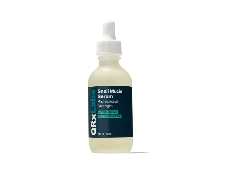 QrxLabs Professional Strength Moisturizing Serum, Snail Mucin, 2 fl oz/60 mL
