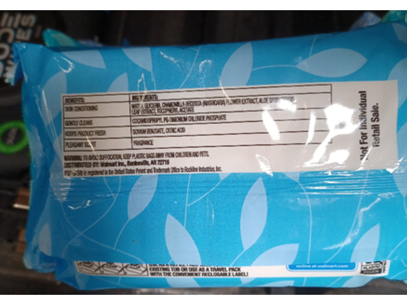 Great Value Hypoallergenic Flushable Wipes, Fresh Scent, 168 Wipes