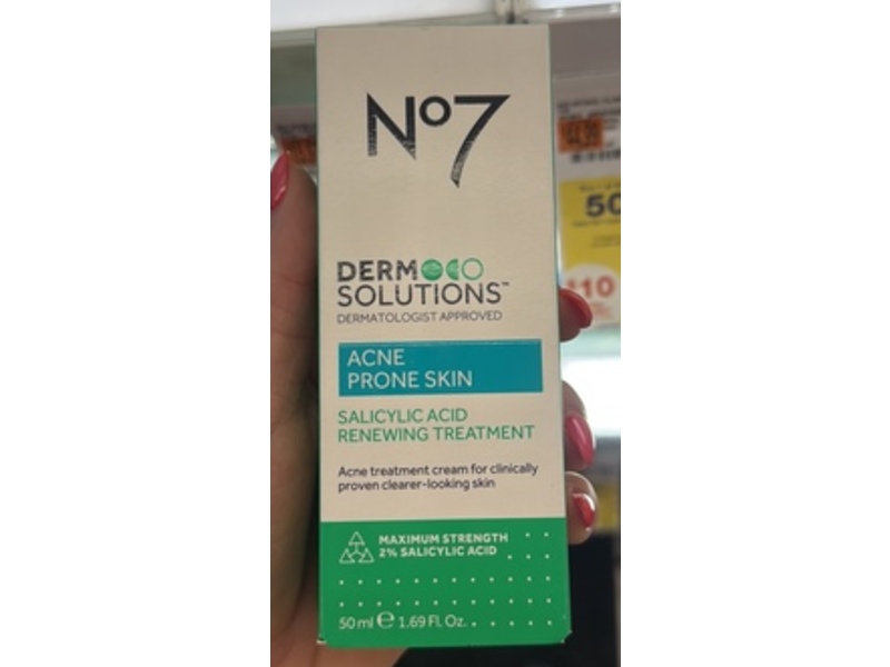 No7 Derm Solutions Salicylic Acid Renewing Treatment, 1.69 fl oz/50 mL
