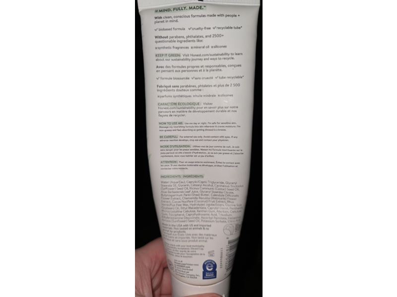 Honest Sensitive Face + Body Lotion, Calendula + Aloe, 8.5 fl oz/250 mL