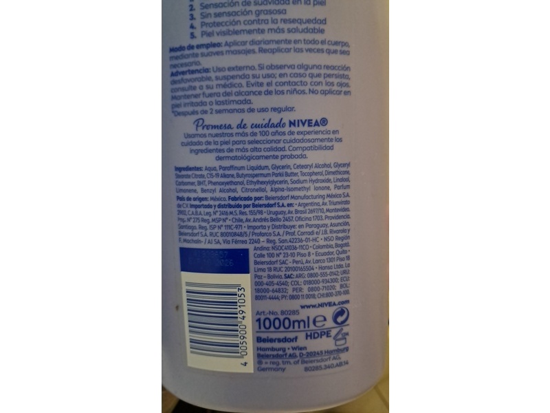 Nivea Soft Milk Body Cream, 985 g