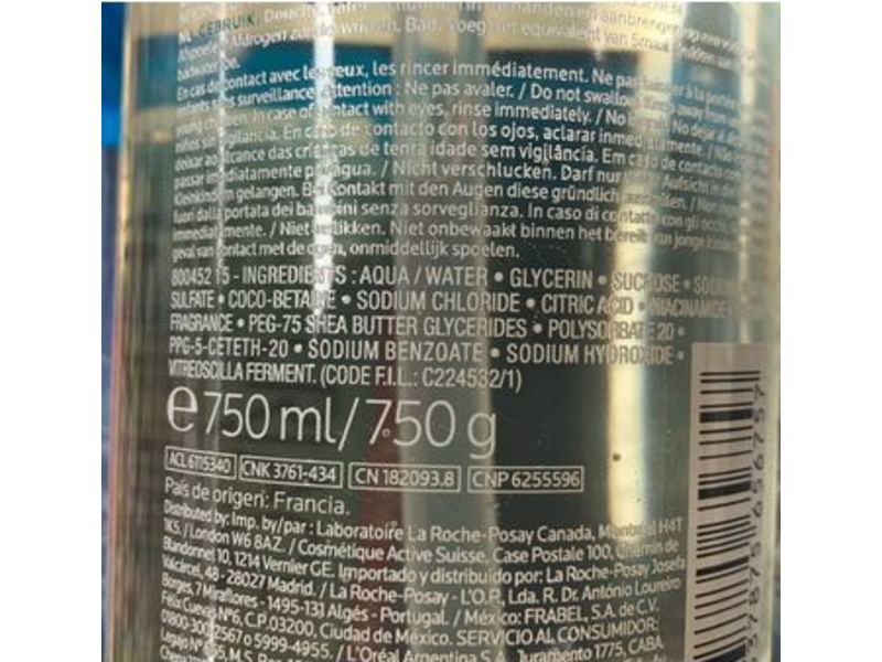 La Roche-Posay Lipikar Ap+ Lipid-Replenishing Cleansing Oil, 750 mL