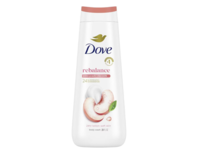 Dove Rebalance Body Wash, White Peach & Rice Milk, 20 fl oz/591 mL - thumbnail 1