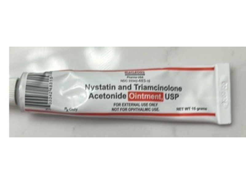 Nystatin and Triamcinolone Acetonide Ointment, 15 g, Macleods (Rx)