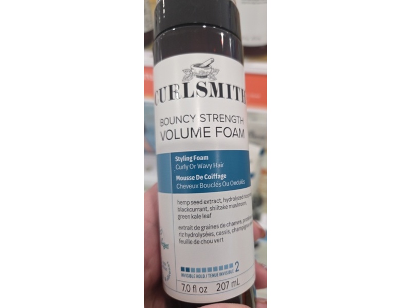Curlsmith Bouncy Strength Volume Foam, 7 fl oz/207 mL