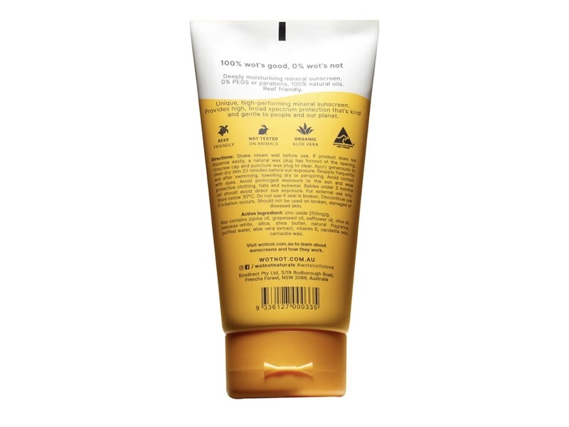 Wotnot Naturals Natural Zinc Sunscreen, SPF 30, 5.29 oz/150 g
