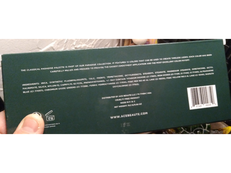 Ace Beaute Classical Paradise Eye Shadow Palette, 0.68 oz