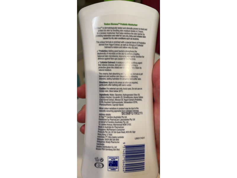 Rosken Biomexm Probiotic Moisturiser, 13.5 fl oz/400mL