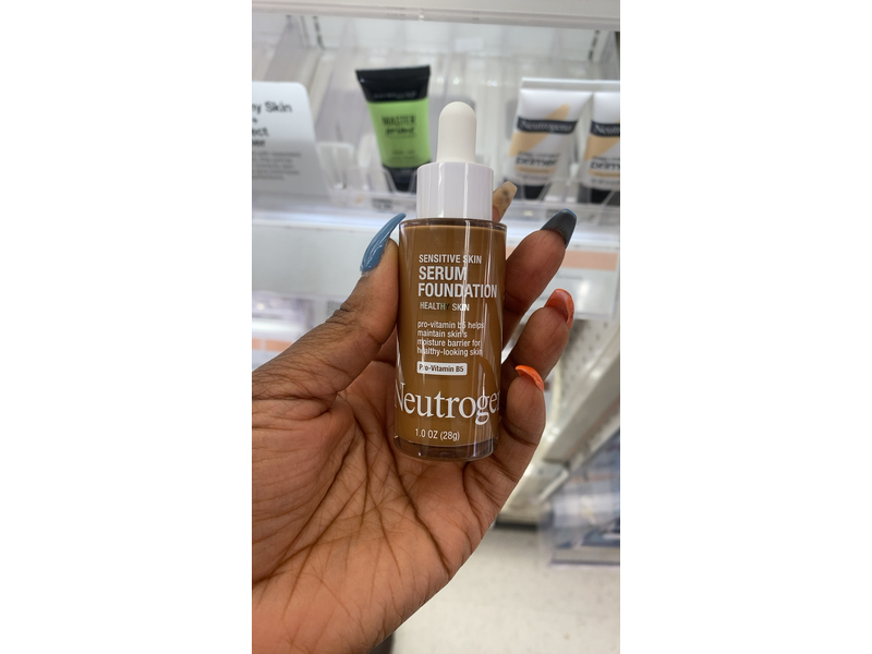 Neutrogena Healthy Skin Sensitive Skin Serum Foundation, Deep 01, 1 oz/28 g