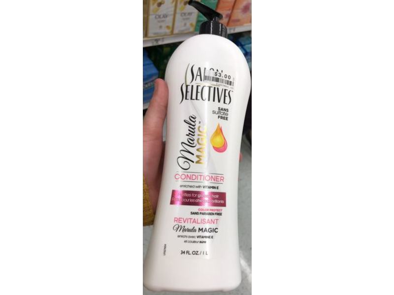 Salon Selectives Marula Magic Conditioner, Vitamin E, 34 fl oz/1 L