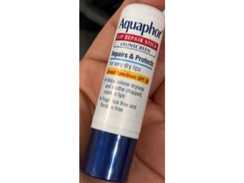 Aquaphor Sunscreen + Lip Repair Stick, SPF 30, 0.17 oz/4.8 g, Pack Of 4
