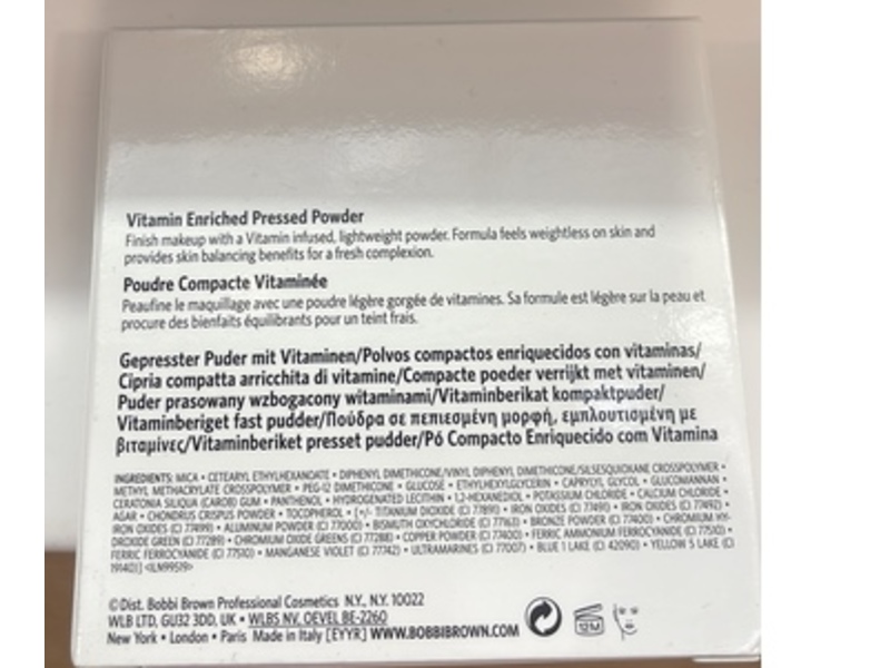 Bobbi Brown Vitamin Enriched Pressed Powder, Peach, 0.28 oz/8 g