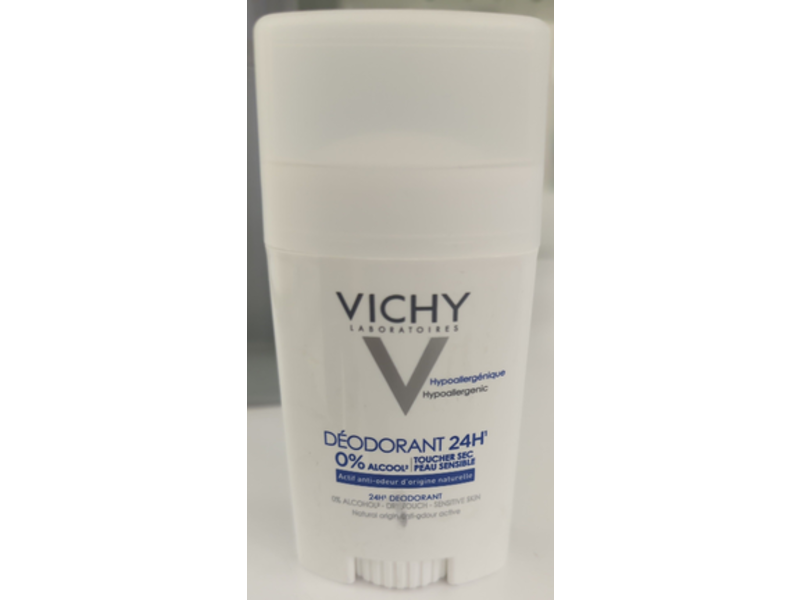 Vichy 24-Hour Dry-Touch Deodorant Stick, 1.35 Oz/40 mL