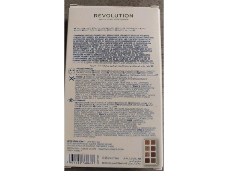 Revolution Monster University Eyeshadow Palette, Scarer, 0.01 oz/0.55 g