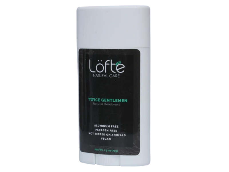 Lofte Natural Care Twice Gentlemen Natural Deodorant, 2.5 oz/75 g