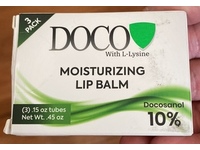 Docosanol Moisturizing Lip Balm, 0.45 oz, Pack Of 3 - thumbnail 2