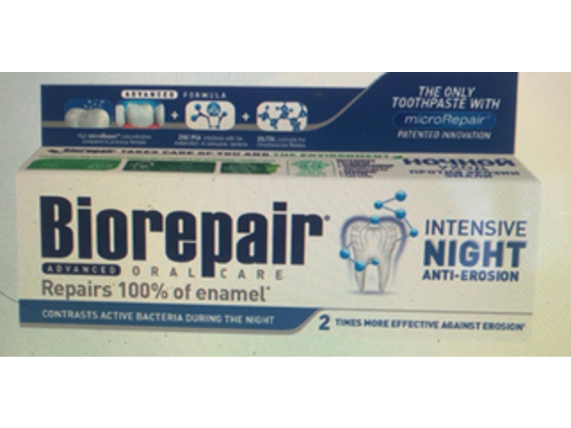 Biorepair Advanced Intensive Night Anti Erosion Toothpaste, 2.5 fl oz/75 mL
