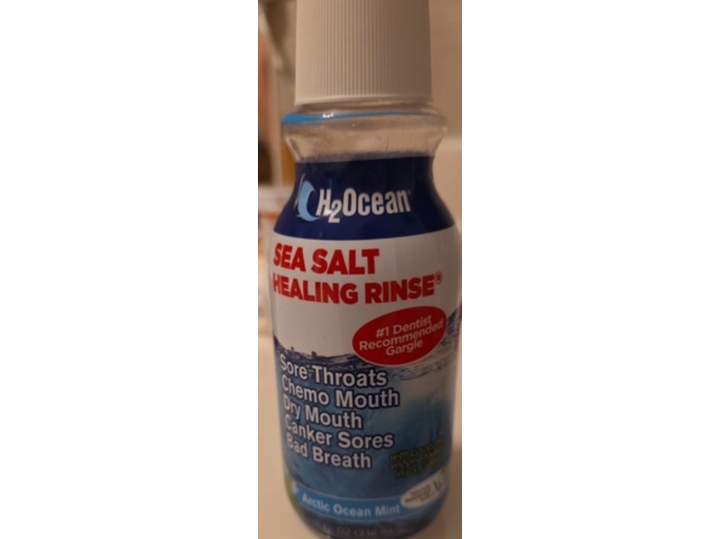 H2Ocean Sea Salt Healing Rinse, Fresh Lemon Ice, 8 fl oz/236 mL, Pack Of 2
