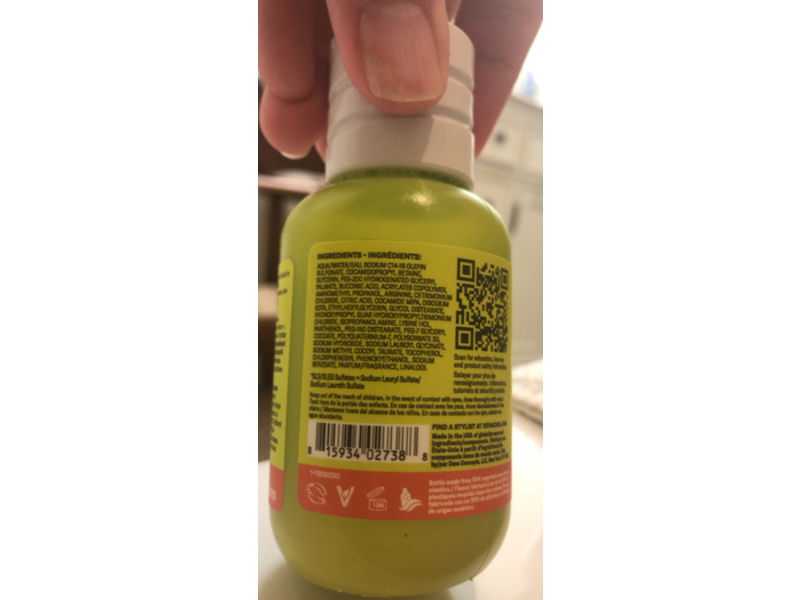 Devacurl Curlbond Re-Coiling Mild Lather Cleanser, 3 fl oz/88 mL