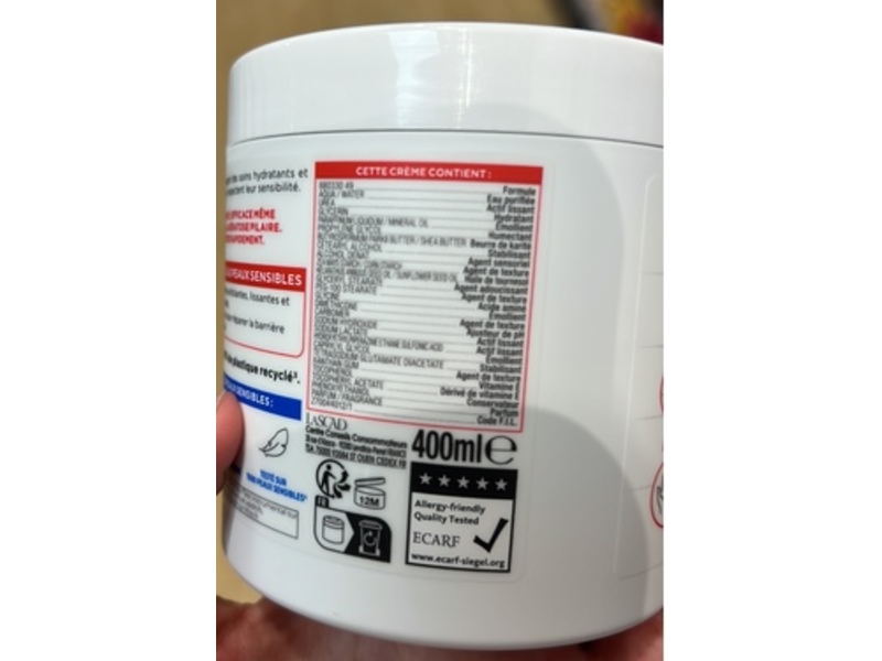 Mixa Cica Repair Cream, 400 mL