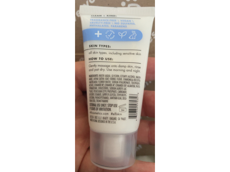 E.L.F. Pure Skin Cleanser Mini, 1.01 fl oz/30 mL