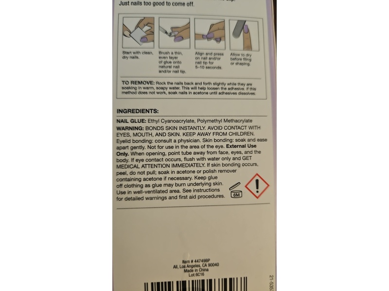 Salon Perfect Super Strong Nail Glue, 0.27 fl oz/8 mL