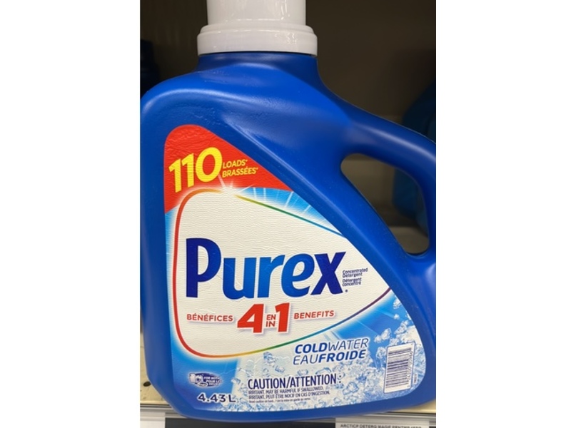 Purex Concentrated Liquid Detergent, Cold Water, 110 Loads, 4.43 L