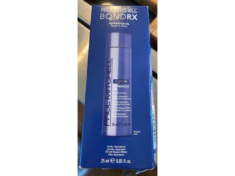 Paul Mitchell Bond Rx Reparative Oil, Repairs + Shine, 0.85 fl oz/25 mL