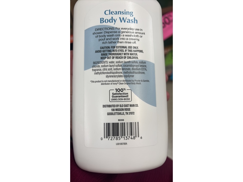Studio Selection Cleansing Body Wash, Clean Scent, 32 fl oz/946 mL