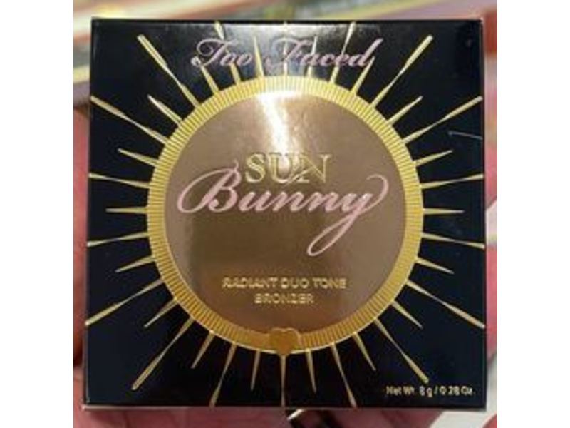 Too Faced Radiant Duo Tone Bronzer, Sun Bunny, 0.28 oz/8 g