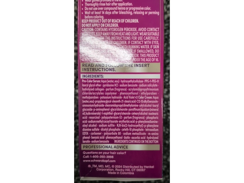 Schwarzkopf Keratin Root Bond Enforcing Permanent Hair Color, 6.0 Light Brown, 1 Application