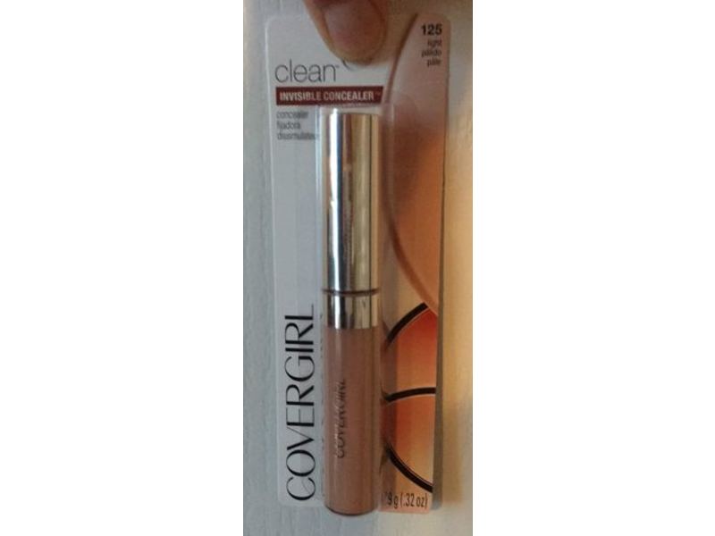 CoverGirl Clean Invisible Concealer, 125 Light, 0.32 fl oz/9 mL