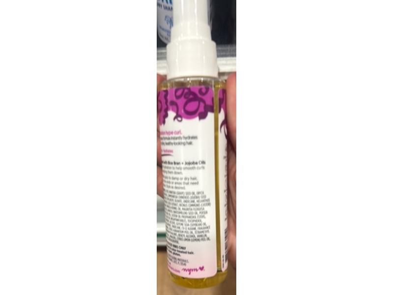 Not Your Mother's Hydrating Curl Talk Lightweight Oil, Rice Bran & Jojoba Oils, 3.3 fl oz/100 mL