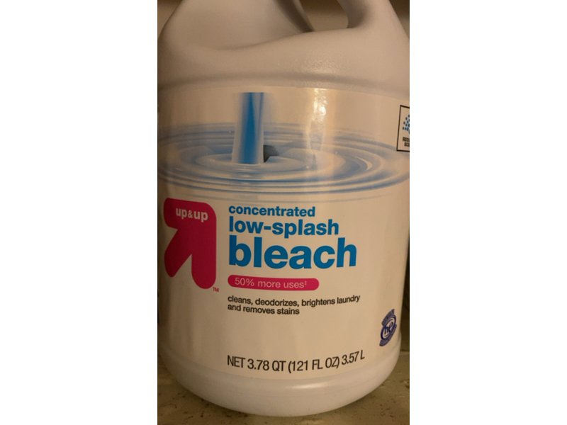 Up & Up Low Splash Bleach, 121 fl oz/3.57 L