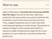 Suntribe Zinc Sunscreen, SPF 50, Mud Tint, 1.58 oz/45 g - thumbnail 3