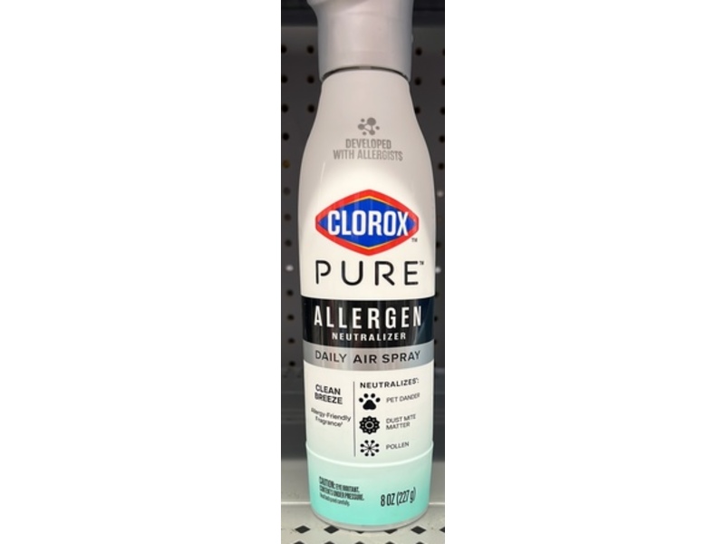 Clorox Allergen Neutralizer Daily Air Spray, Clean Breeze, 8 oz/227 g