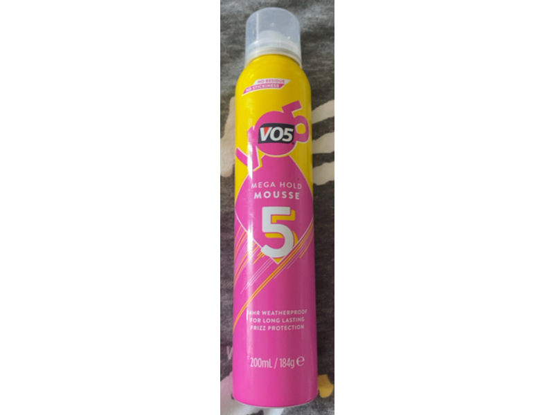 Vo5 Mega Hold Hair Mousse, 200 mL