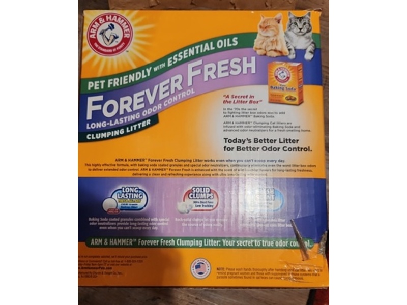Arm & Hammer Forever Fresh Clumping Cat Litter, Lavender, 18.14 kg