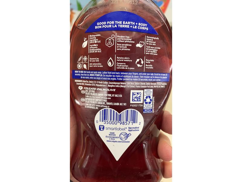 Softsoap Warm Winter Wishes Hand Soaps, Frosted Berry, 11.25 fl oz/332 mL