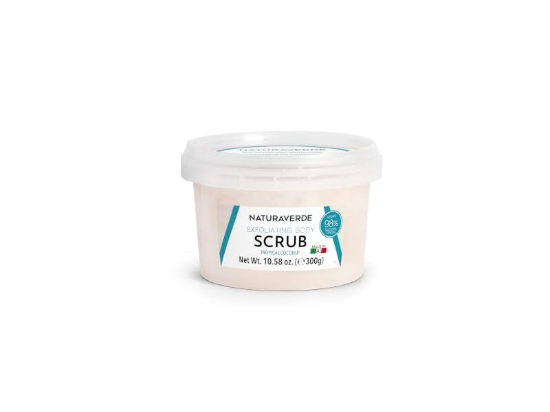 Naturaverde Pro Exfoliating Body Scrub, Tropical Coconut, 10.58 oz/300 g