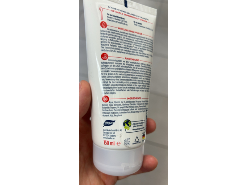 Muller Lavozon Med Sunscreen Gel, SPF 30, 150 mL