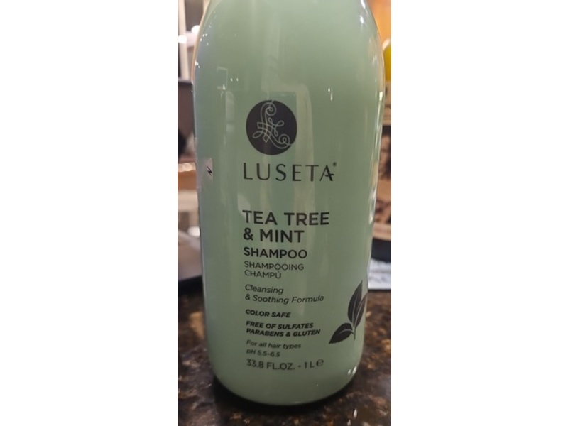 Luseta Shampoo, Tea Tree and Mint, 3.38 fl oz/1 L