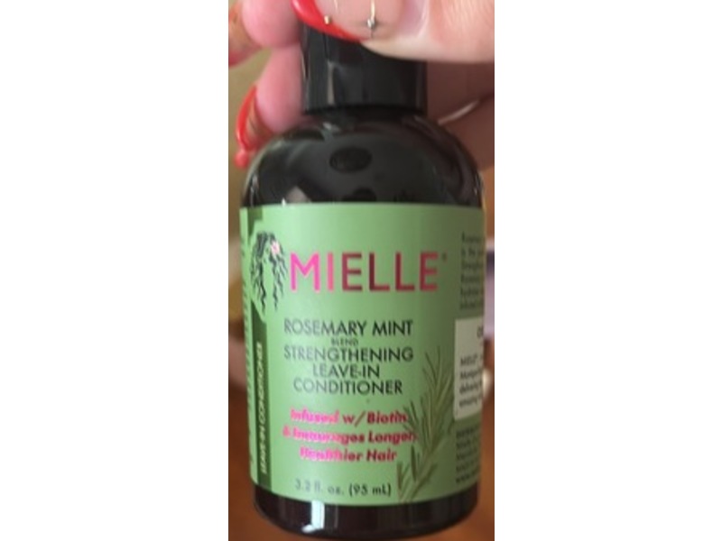 Mielle Strengthening Leave-In Conditioner, Rosemary Mint, 3.2 fl oz/95 mL