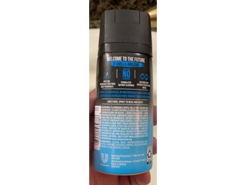 AXE Body Spray Deodorant, Cool Ocean, 4 oz/113 g